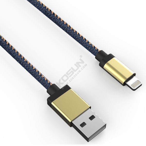 Denim Fabric lightning cable